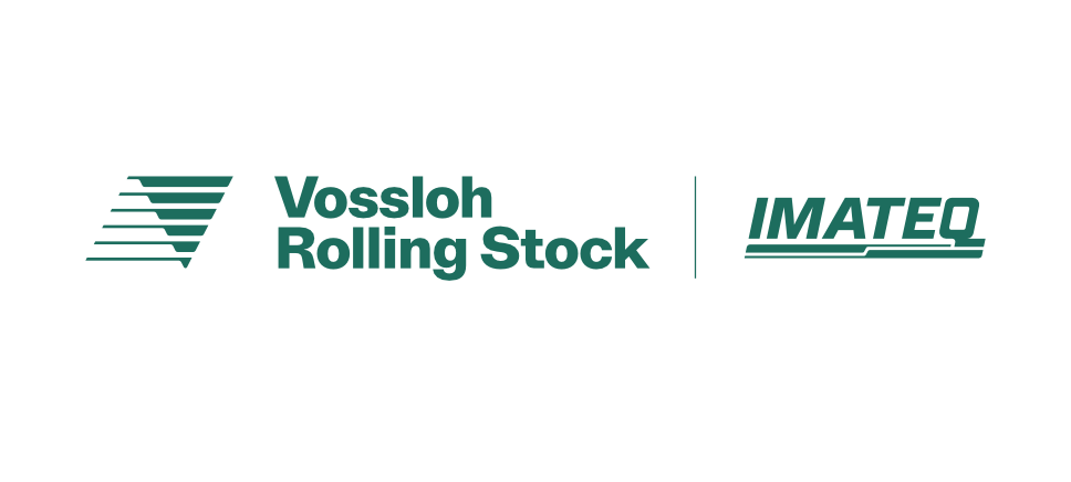Logo constellation Vossloh Rolling Stock GmbH and IMATEQ - horizontal version